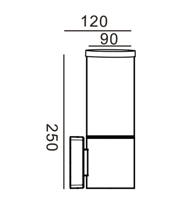 Lámpara de pared con cubierta de 90 piezas HR60101 Lámpara de pared con cubierta de 90 piezas HR60101