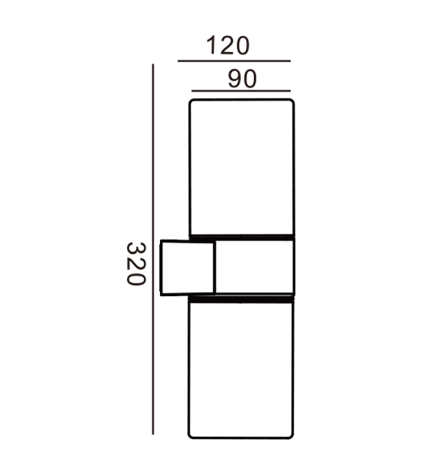 Lámpara de pared de vidrio doble redonda HR60464 Lámpara de pared de vidrio doble redonda HR60464