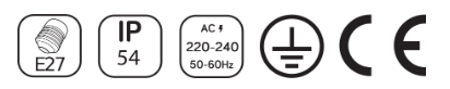 Lámpara de pared de inducción con cubierta de vidrio plana HR60112S Lámpara de pared de inducción con cubierta de vidrio plana HR60112S