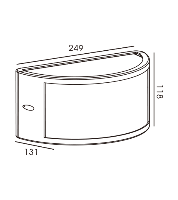 Lámpara de pared tipo D 4 HR60534 Lámpara de pared tipo D 4 HR60534