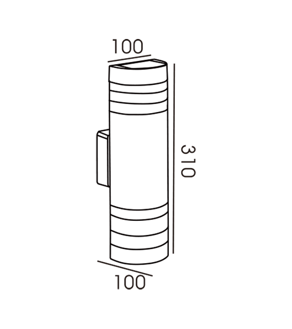 Lámpara de pared semicircular a rayas de doble cabezal HR60176 Lámpara de pared semicircular a rayas de doble cabezal HR60176