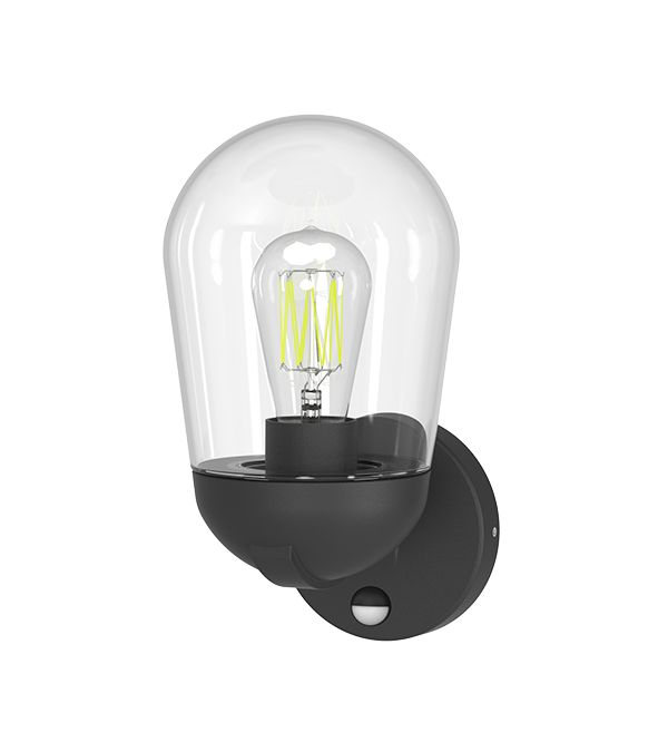 Lámpara de pared de inducción con campana de cristal Rocket Head HR60111S Lámpara de pared de inducción con campana de cristal Rocket Head HR60111S