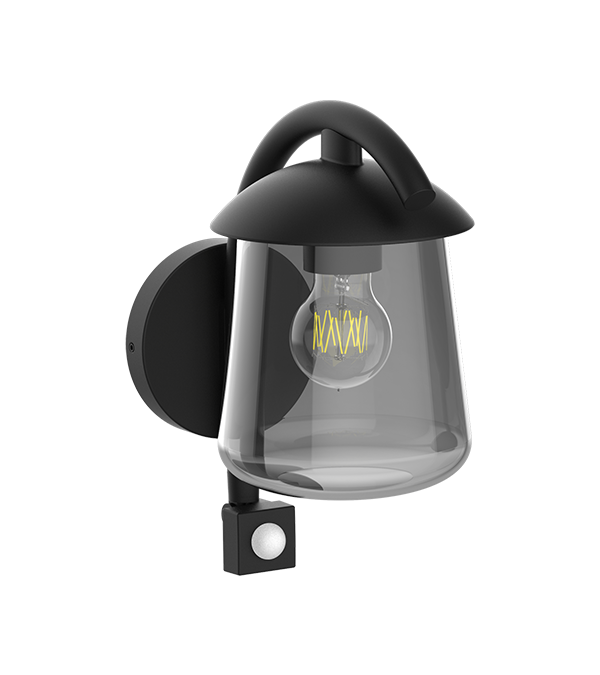 Lámpara de pared de inducción de vidrio con parte superior plana Parrot Bend HR60673S Lámpara de pared de inducción de vidrio con parte superior plana Parrot Bend HR60673S