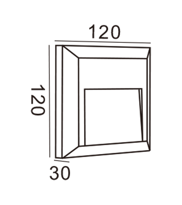 Aplique de pared Apple rectangular HR20031 Aplique de pared Apple rectangular HR20031