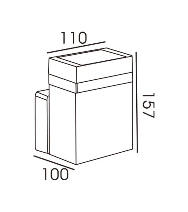 110 rayas rectangulares de un solo cabezal de pared simple HR60173 110 rayas rectangulares de un solo cabezal de pared simple HR60173