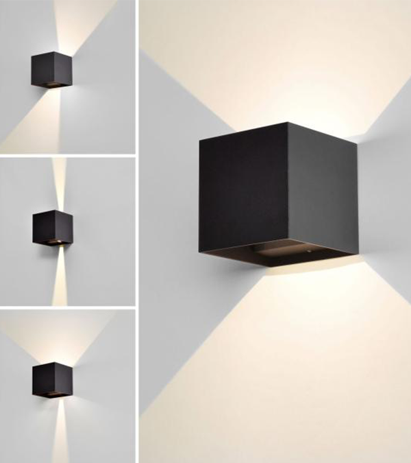 Lámpara de pared con atenuación bidireccional LED cuadrada 100 HR60432-LED Lámpara de pared con atenuación bidireccional LED cuadrada 100 HR60432-LED
