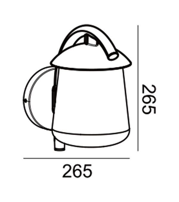 Lámpara de pared de vidrio con parte superior plana Parrot Bend HR60673 Lámpara de pared de vidrio con parte superior plana Parrot Bend HR60673