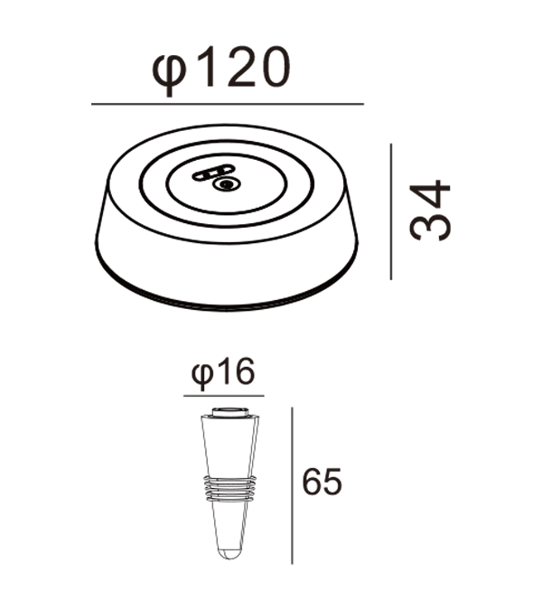 Luz de carga de botella de vino plana HR95055 Luz de carga de botella de vino plana HR95055