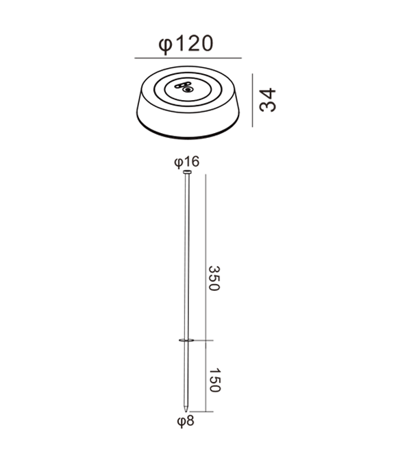Lámpara de escritorio recargable plana alta 385 HR95054-385 Lámpara de escritorio recargable plana alta 385 HR95054-385