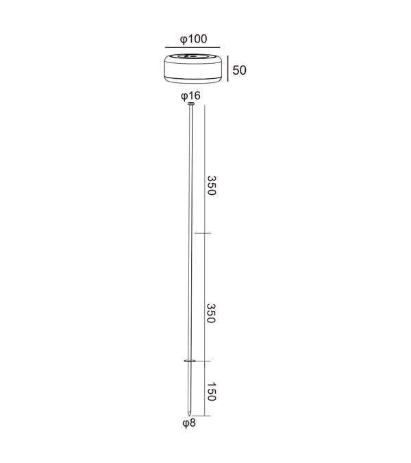 Luz recargable de cuerpo negro alto 400 HR95004-400 Luz recargable de cuerpo negro alto 400 HR95004-400