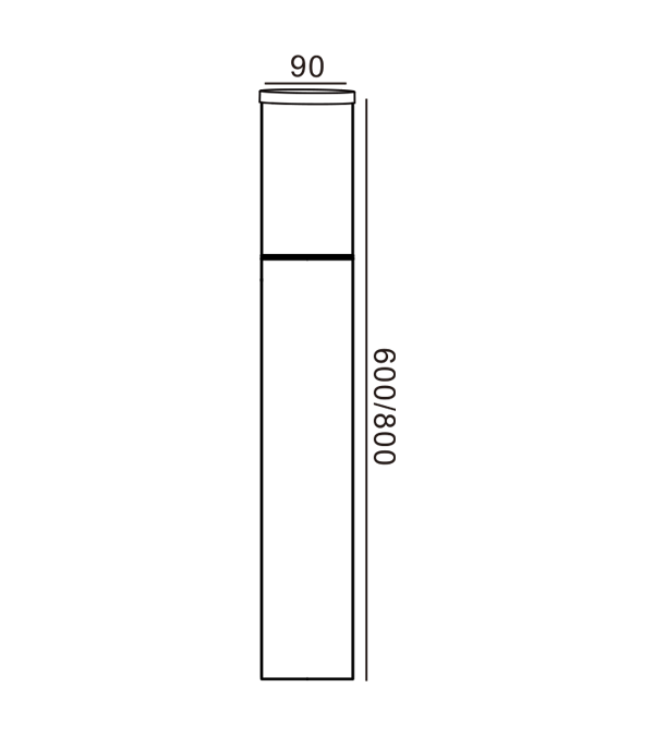 Luz de jardín de pared cubierta de 90 piezas HR60101-800 Luz de jardín de pared cubierta de 90 piezas HR60101-800