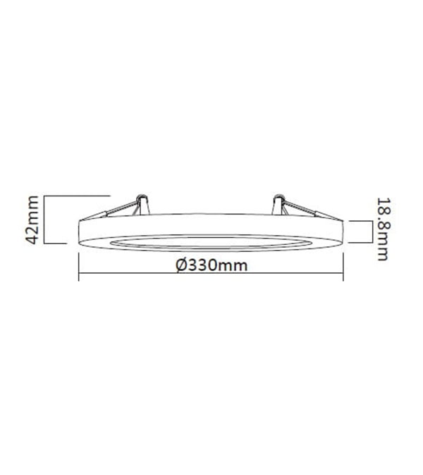 Lámpara de techo LED 330 HR10101 Lámpara de techo LED 330 HR10101