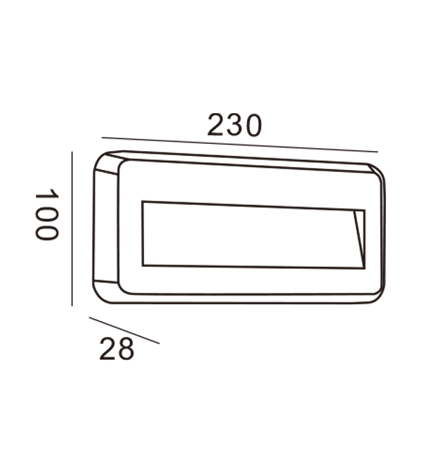 Aplique de pared Apple rectangular HR20021 Aplique de pared Apple rectangular HR20021