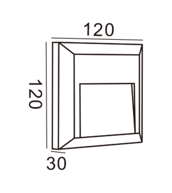 Aplique de pared Apple rectangular HR20031 Aplique de pared Apple rectangular HR20031