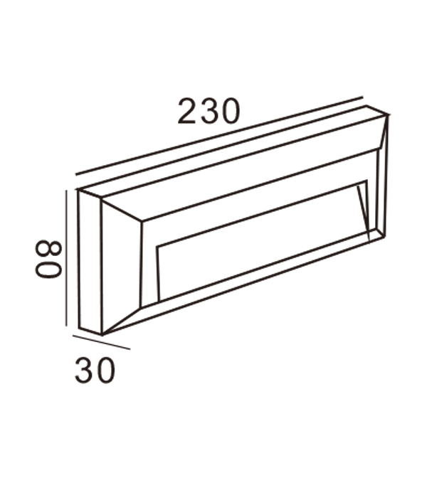 Aplique de pared Apple rectangular HR20041 Aplique de pared Apple rectangular HR20041