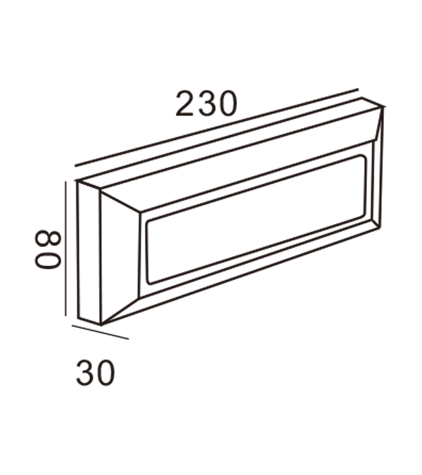 Aplique de pared Apple rectangular HR20042 Aplique de pared Apple rectangular HR20042
