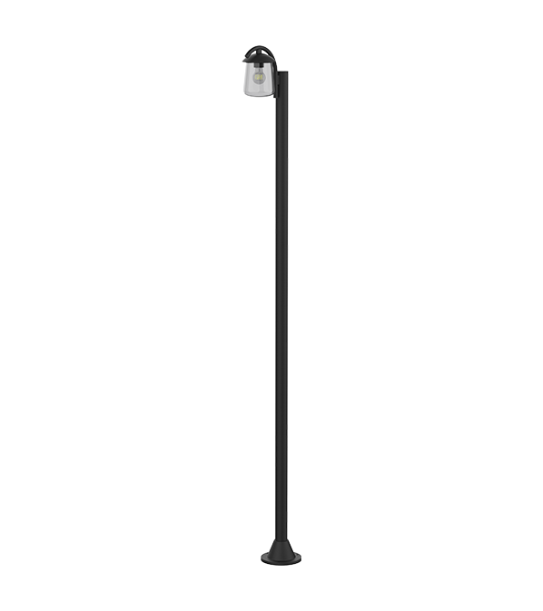 Luz de jardín superior plana de un solo cabezal HR60702 Luz de jardín superior plana de un solo cabezal HR60702