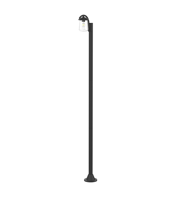 Luz de jardín superior plana de un solo cabezal HR60702 Luz de jardín superior plana de un solo cabezal HR60702